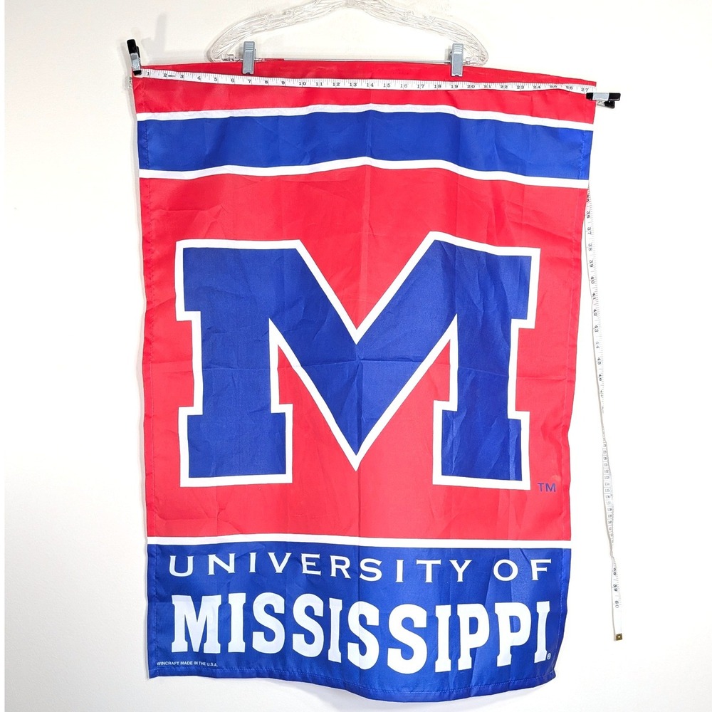 WinCraft Red Blue University of Mississippi Flag; Ole Miss Rebels Banner